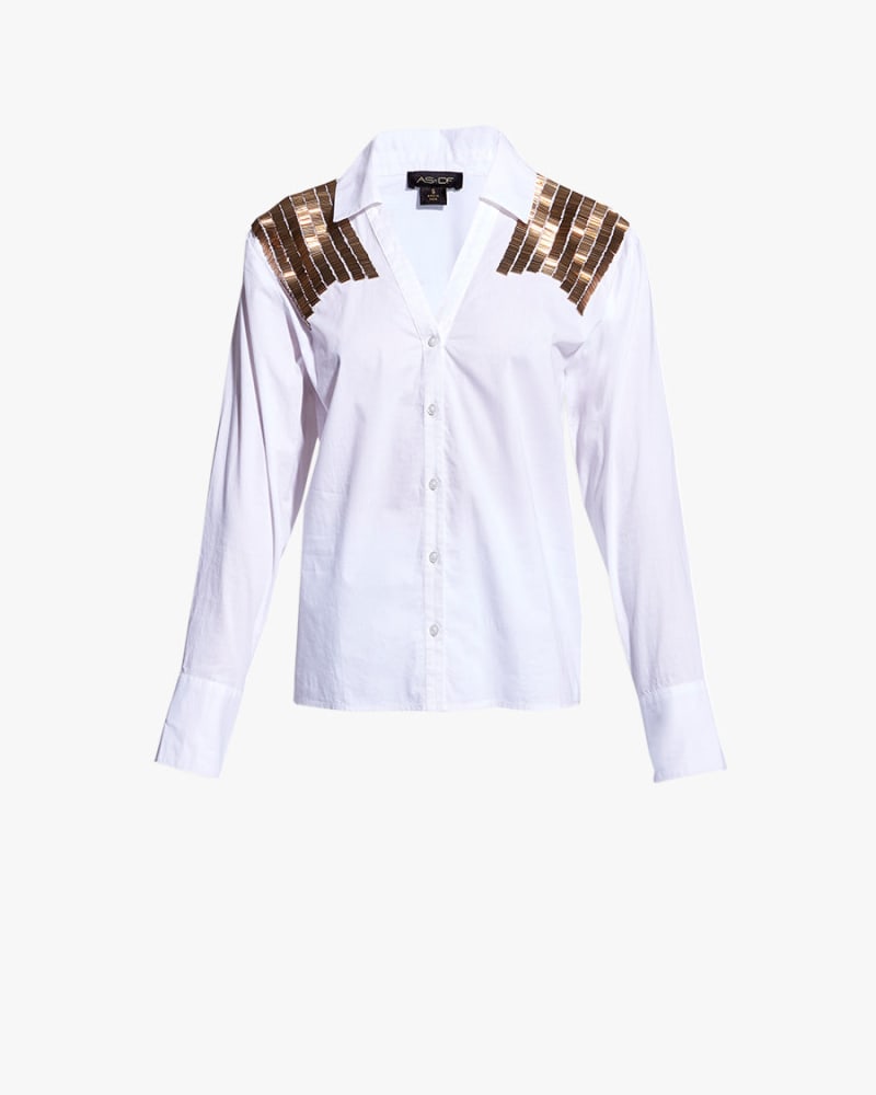 Front of a size XL PORTOFINO BLOUSE in White by AS by DF. | dia_product_style_image_id:237087
